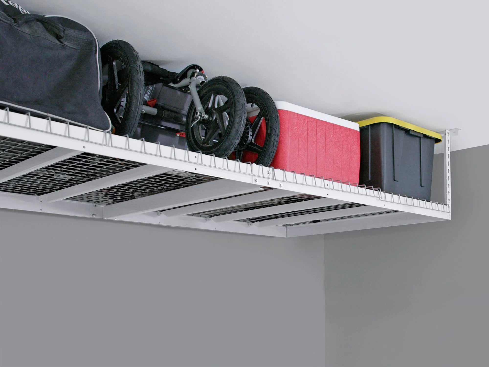 Versarac 4' X 8' Adjustable Overhead Rack · Heavy-Gauge Steel · 600 Lbs Capacity · Ceiling-Mounted