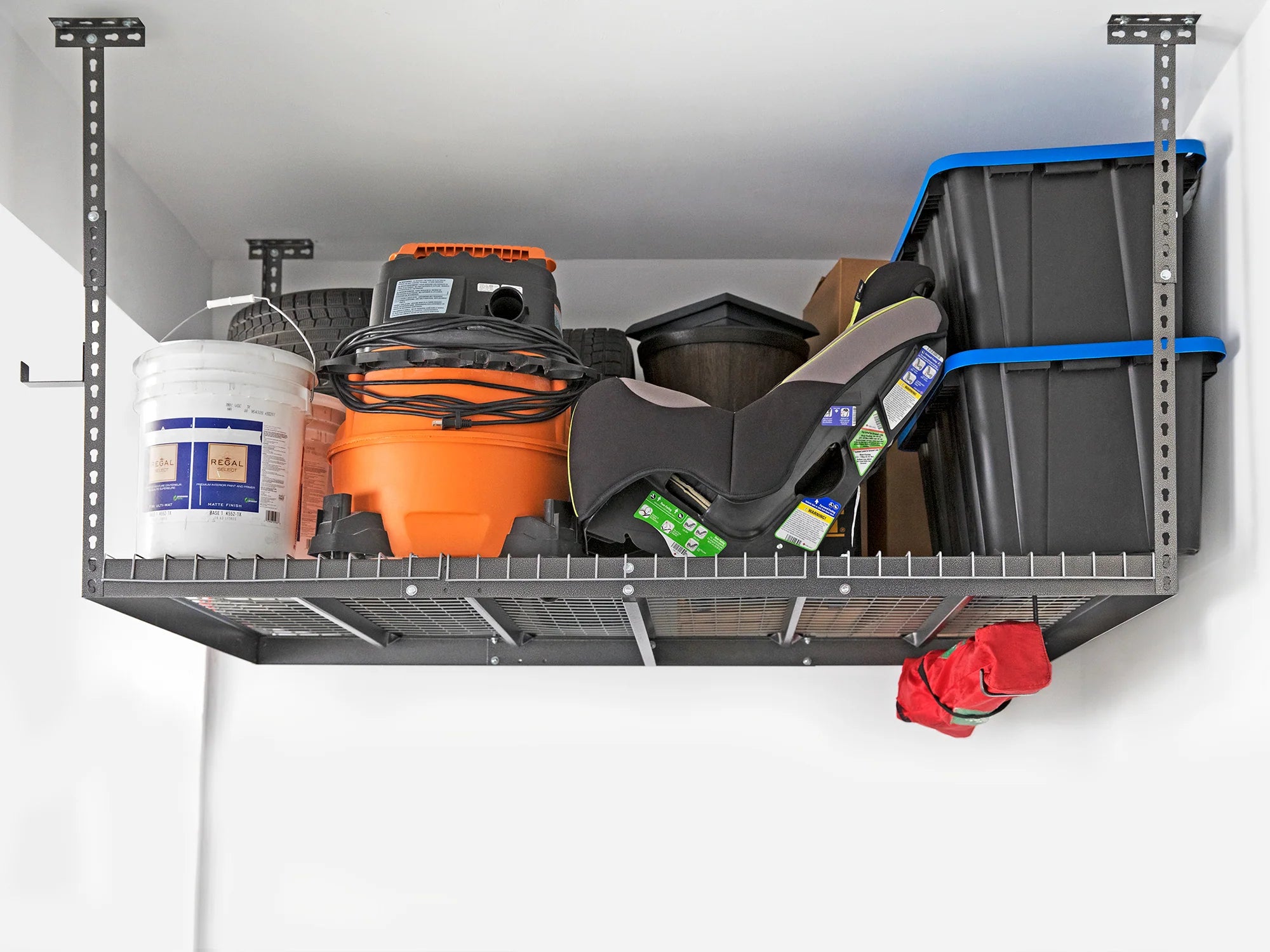 Versarac 4' X 8' Adjustable Overhead Rack · Heavy-Gauge Steel · 600 Lbs Capacity · Ceiling-Mounted