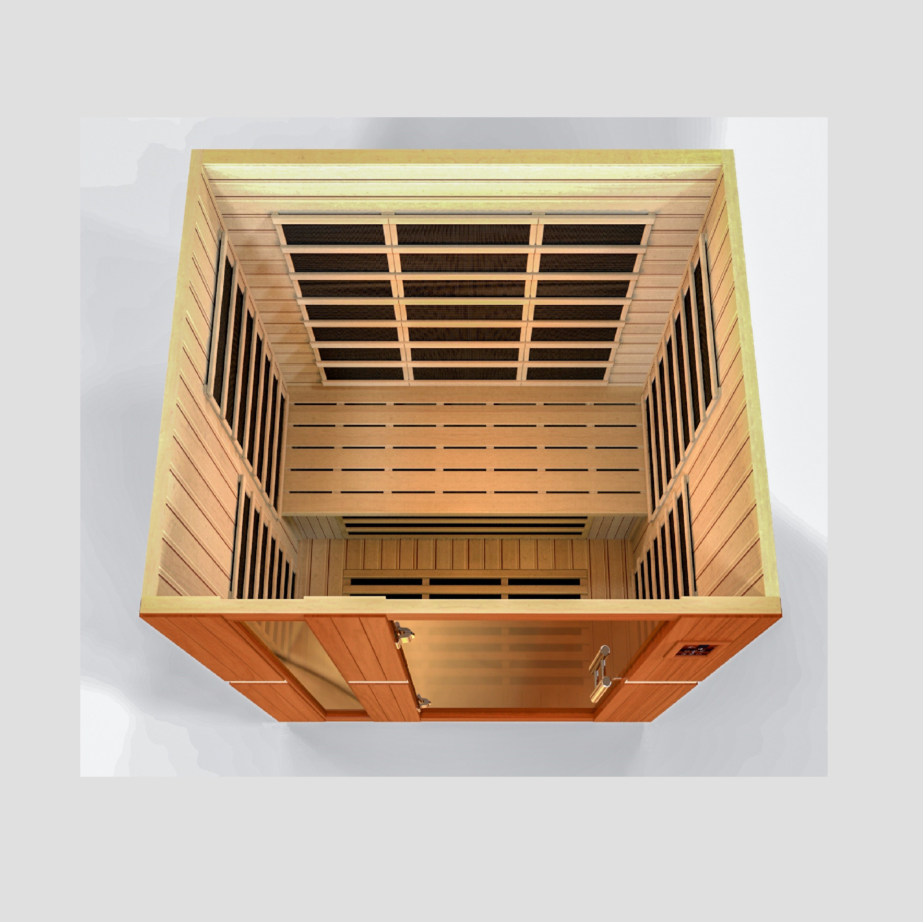 Dynamic Lugano Elite 3-person Ultra Low EMF (Between 3-5MG) FAR Infrared Sauna (Canadian Hemlock)