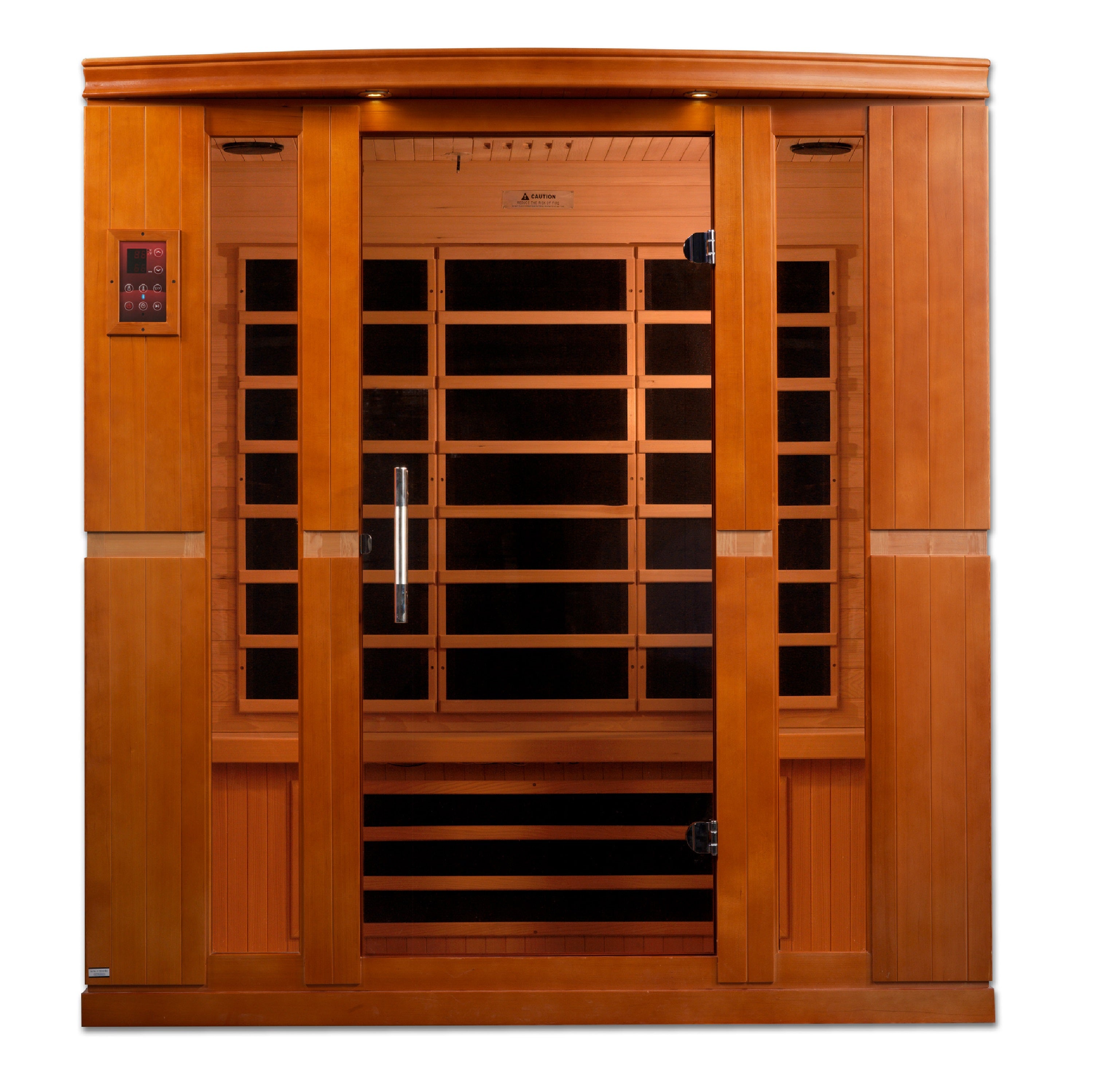 Dynamic Bergamo Elite 4-person Ultra Low EMF (Between 3-5MG) FAR Infrared Sauna (Canadian Hemlock)