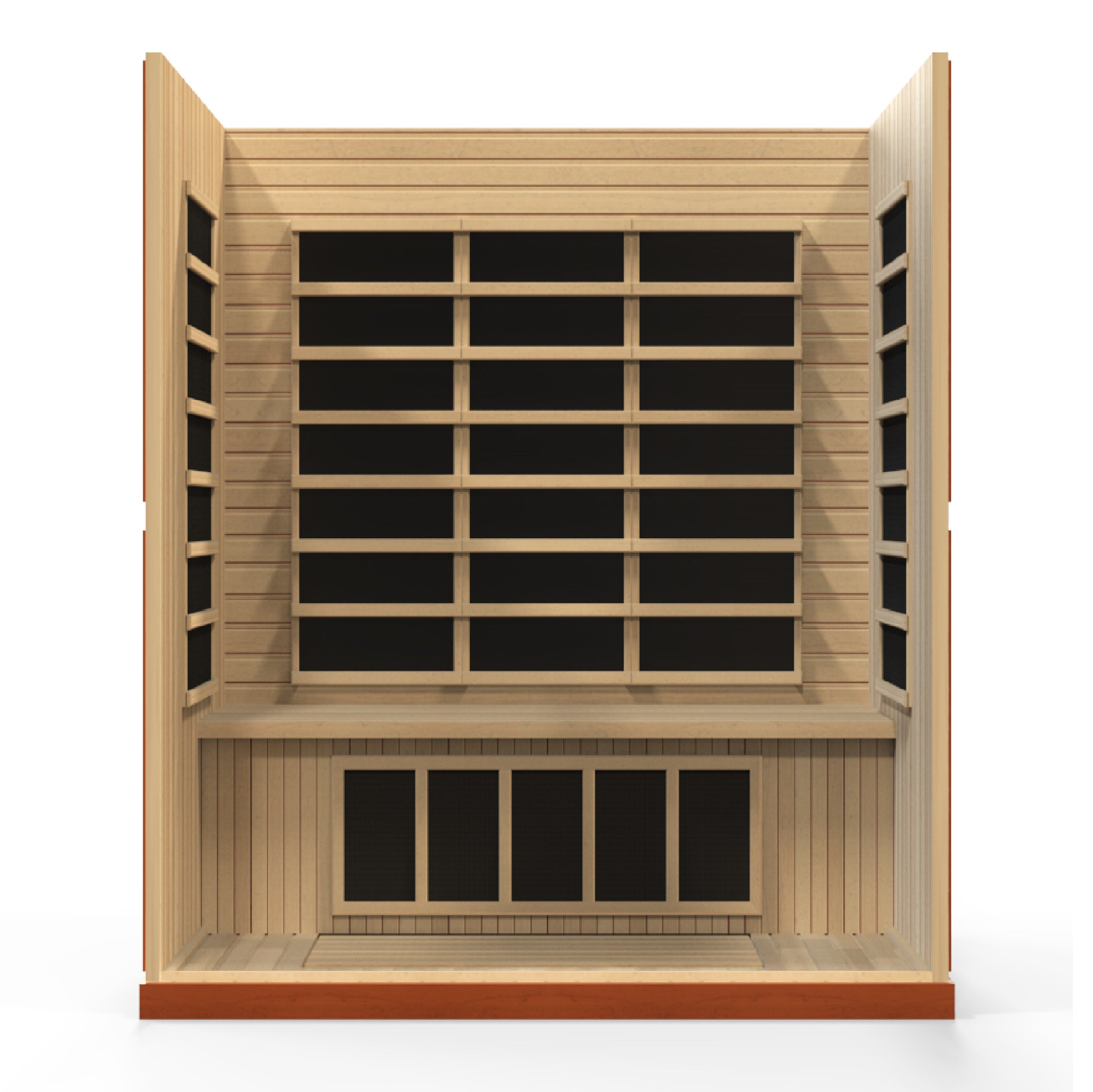 Dynamic Bergamo Elite 4-person Ultra Low EMF (Between 3-5MG) FAR Infrared Sauna (Canadian Hemlock)