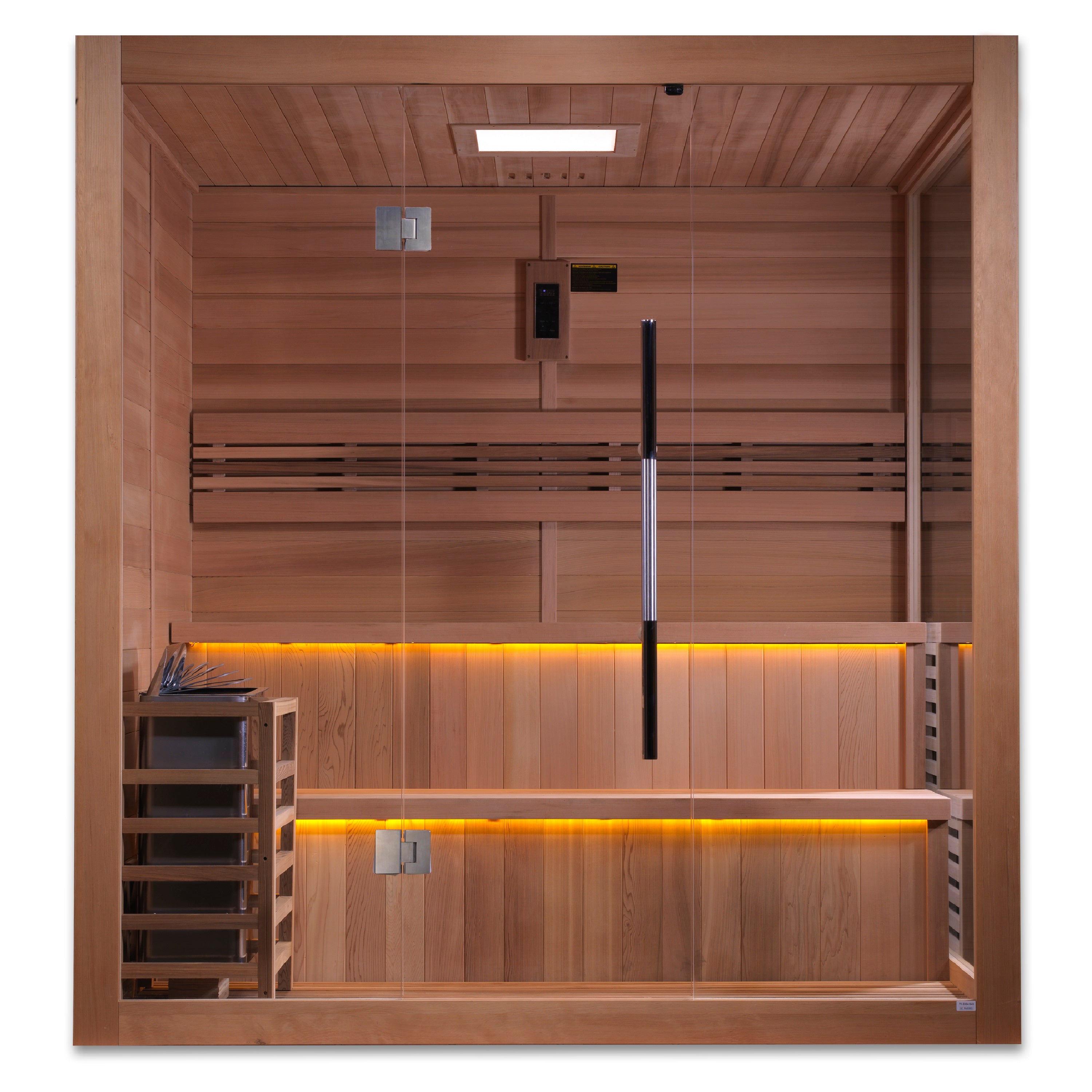 Golden Designs Narvik 2 Person Outdoor Traditional Sauna (GDI-8202-01) - Canadian Red Cedar Interior
