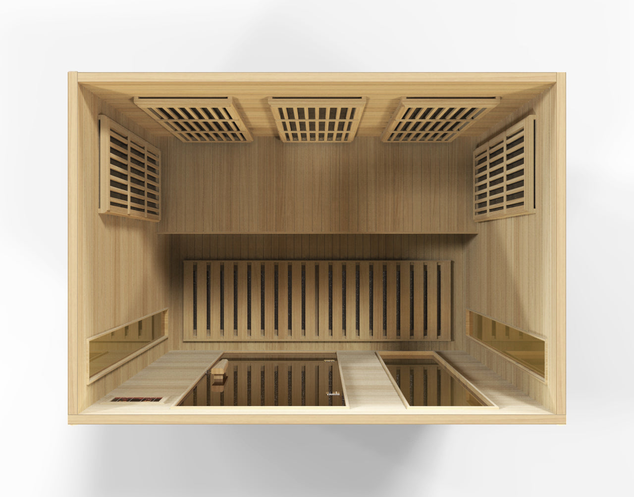 Maxxus 3-Person Near Zero EMF (Under 3MG) FAR Infrared Sauna (Canadian Red Cedar)
