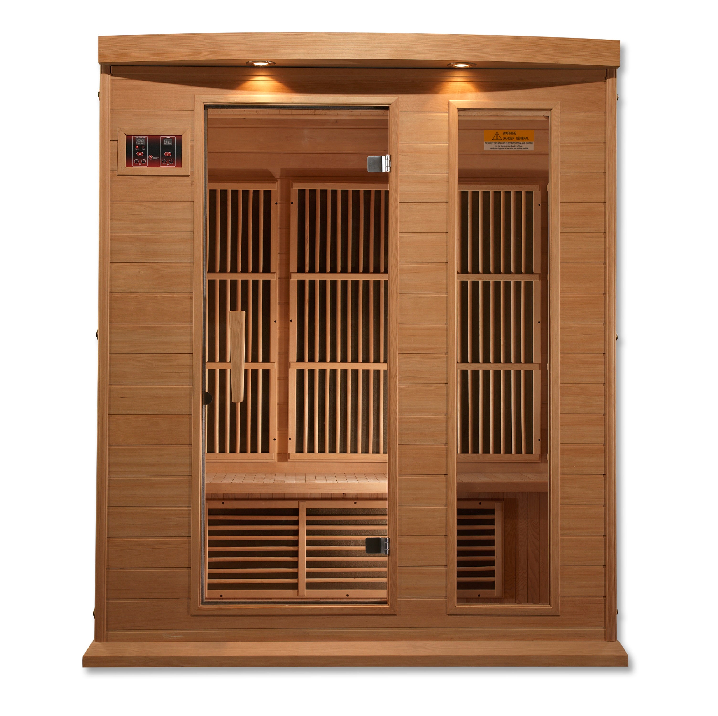 Maxxus 3-Person Near Zero EMF (Under 3MG) FAR Infrared Sauna (Canadian Red Cedar)