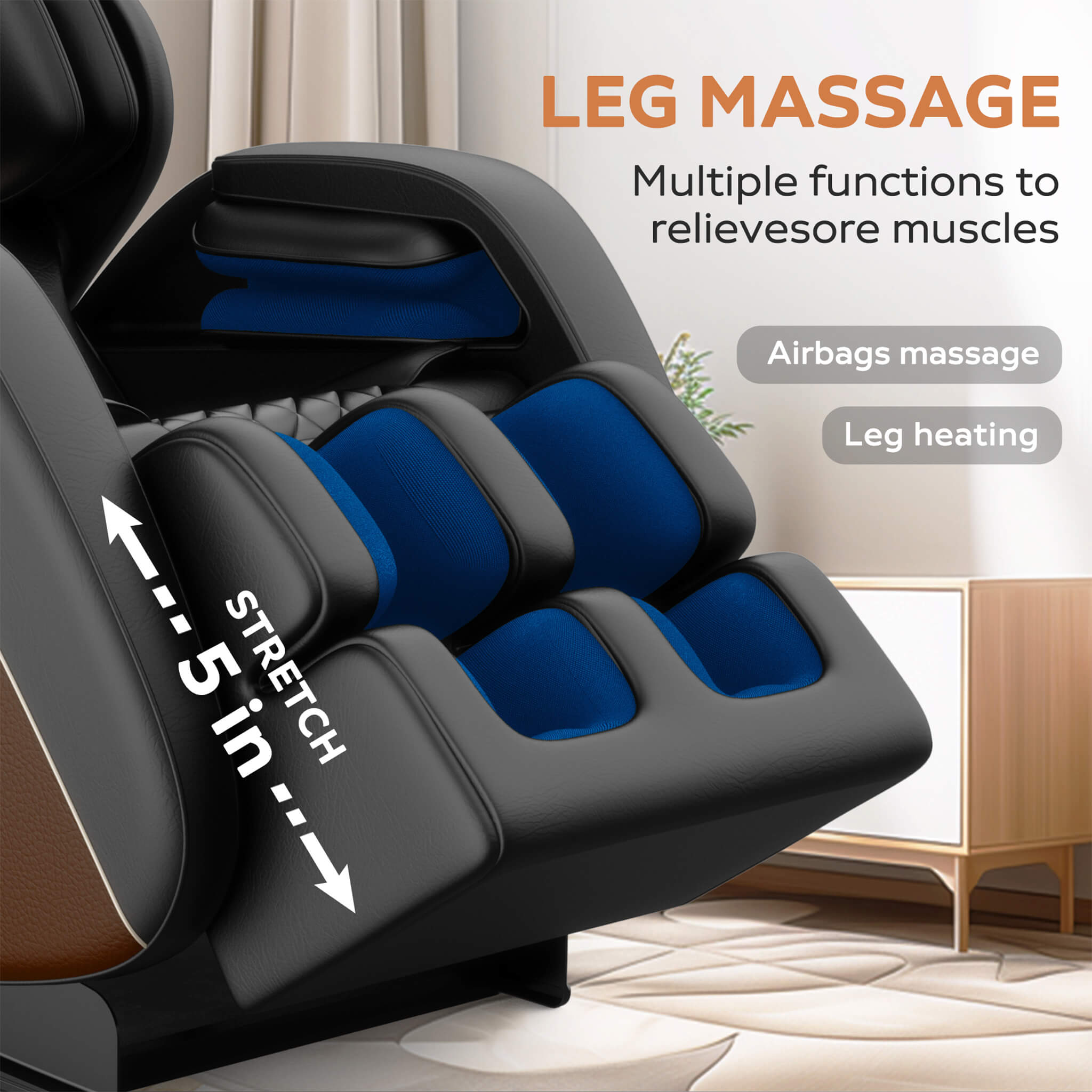 Airvana Sovereign Zero Gravity Massage Chair With Six Massage Rollers (SAK32089)