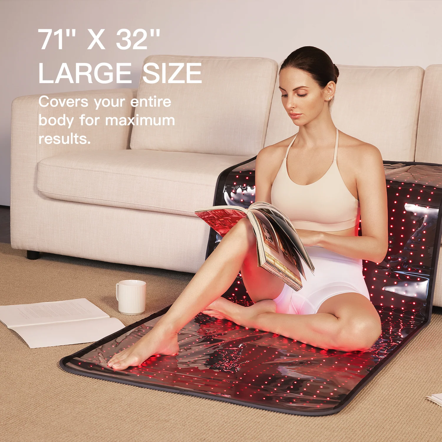 Red and Near-Infrared Light Therapy Mat Pro