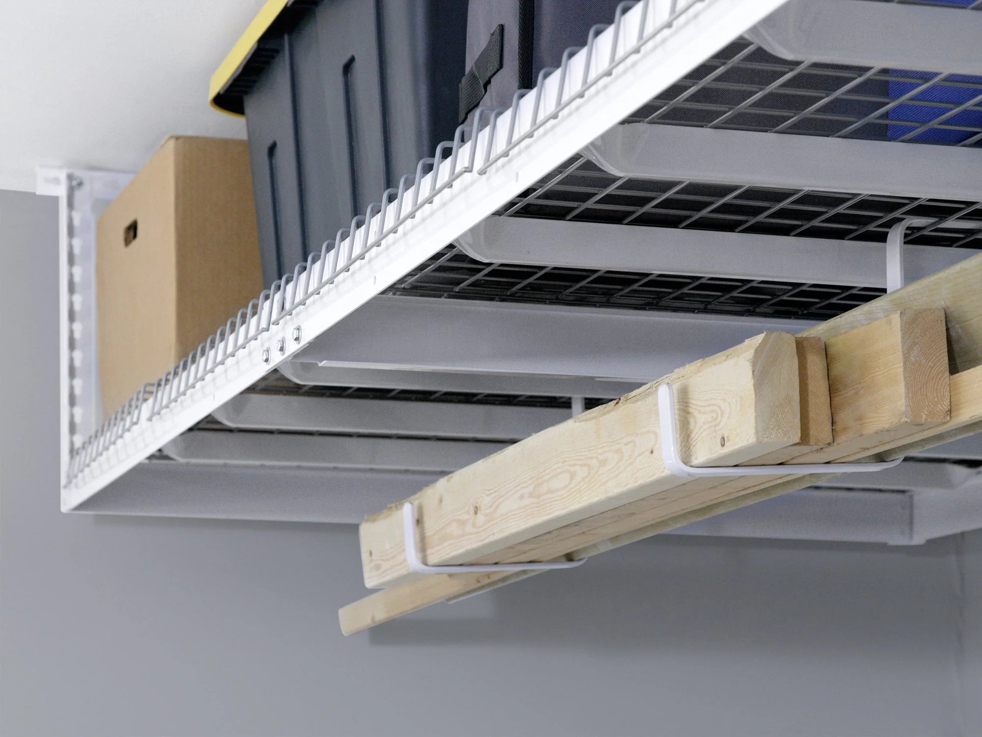 Versarac 4' X 8' Adjustable Overhead Rack · Heavy-Gauge Steel · 600 Lbs Capacity · Ceiling-Mounted