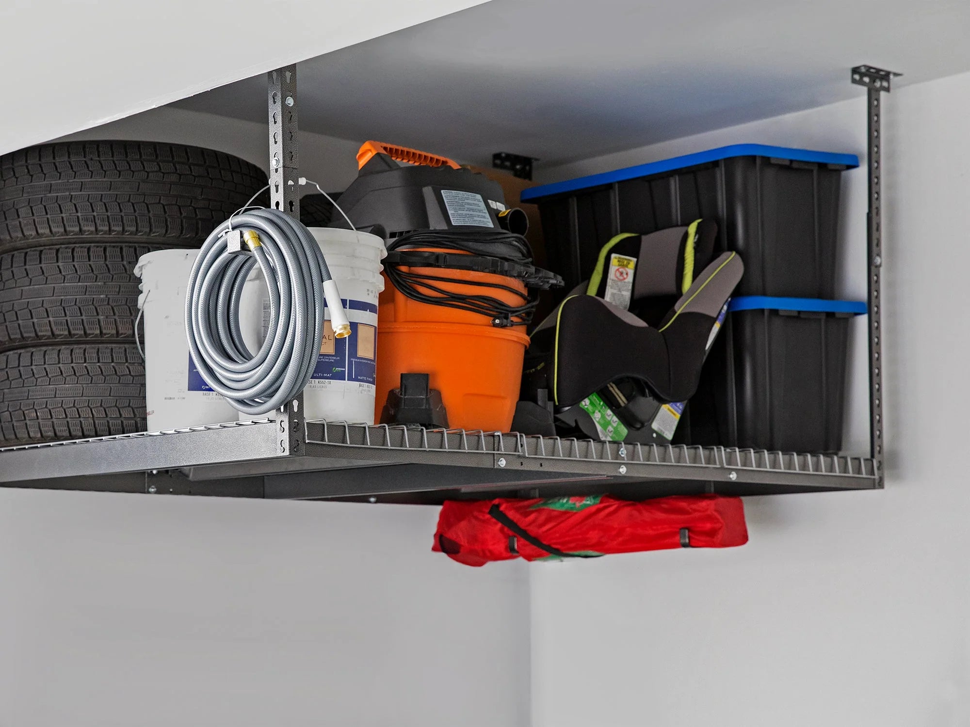 Versarac 4' X 8' Adjustable Overhead Rack · Heavy-Gauge Steel · 600 Lbs Capacity · Ceiling-Mounted