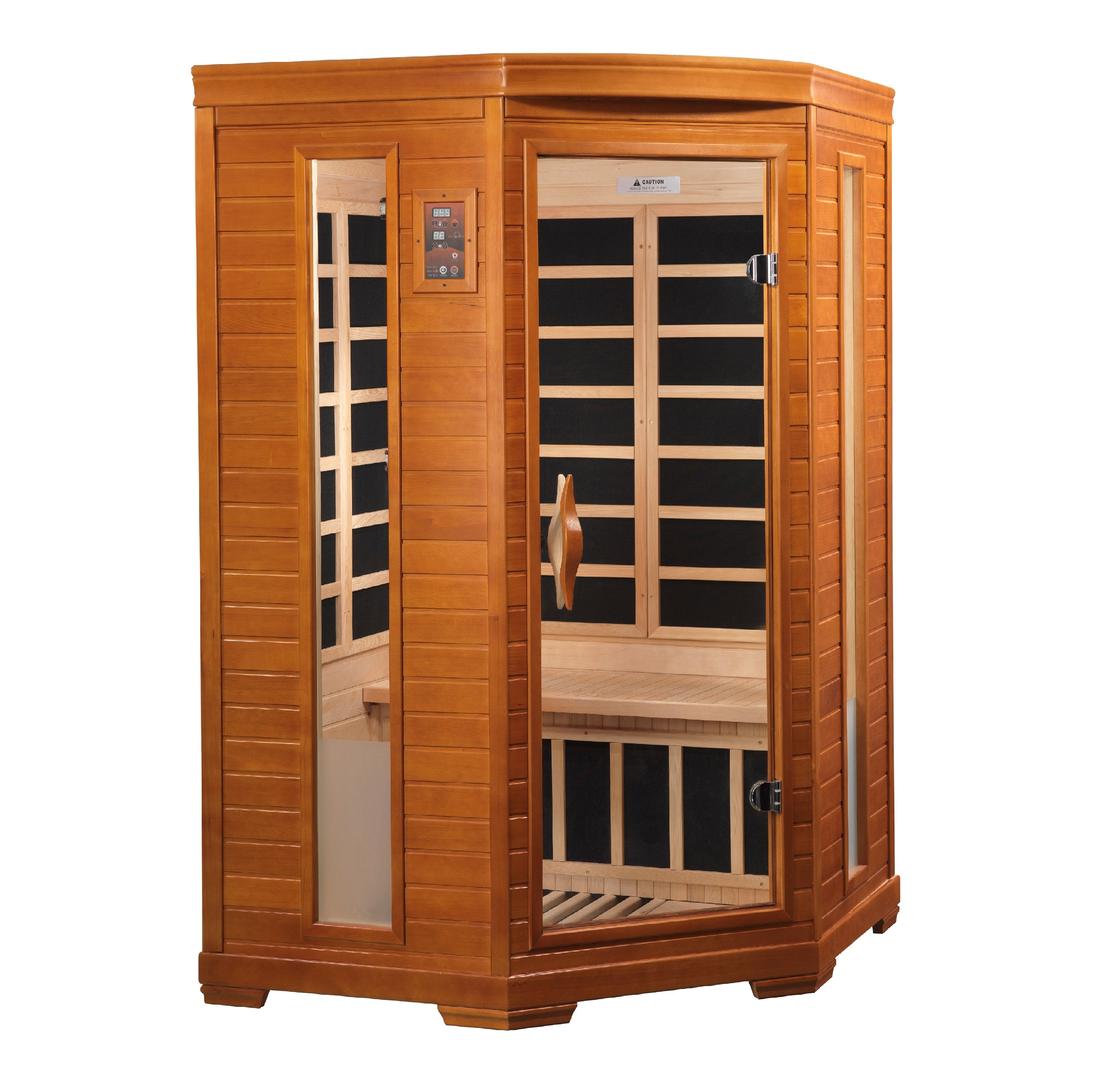 Dynamic Heming Elite 2-person Corner Ultra Low EMF (Between 3-5MG) FAR Infrared Sauna (Canadian Hemlock)
