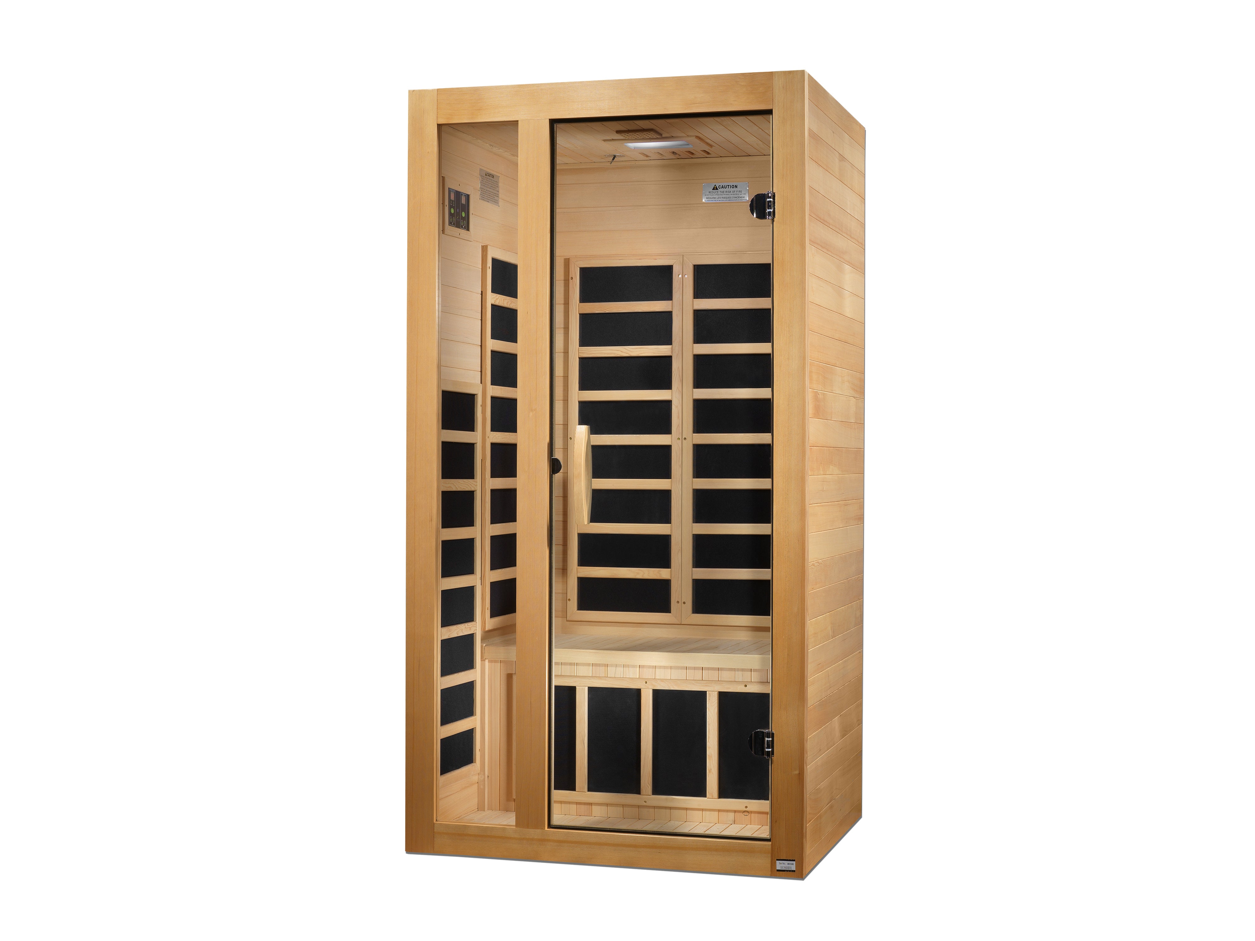 Dynamic Gracia Elite 1-2-person Ultra Low EMF (Between 3-5MG) FAR Infrared Sauna (Canadian Hemlock)