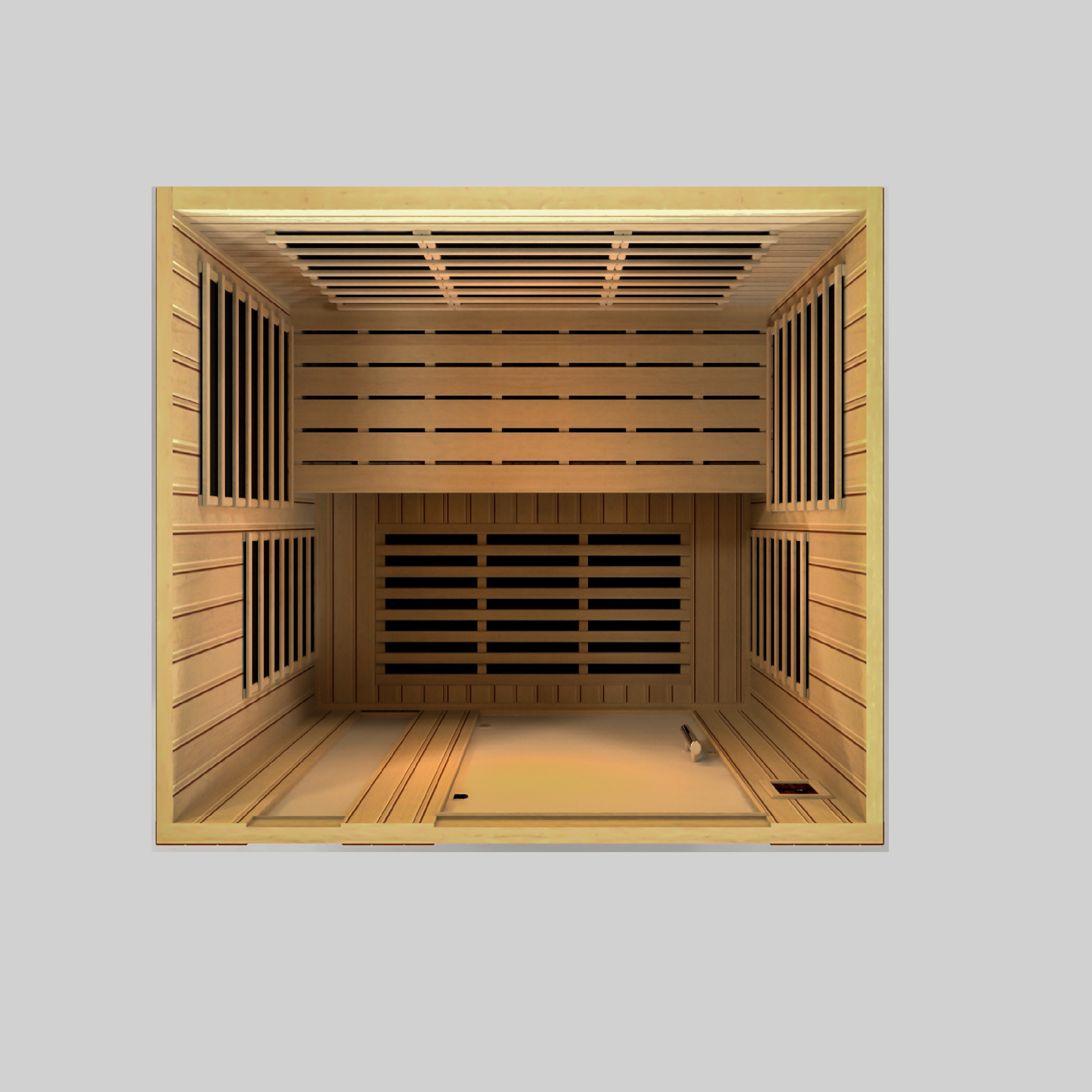 Dynamic Lugano Elite 3-person Ultra Low EMF (Between 3-5MG) FAR Infrared Sauna (Canadian Hemlock)