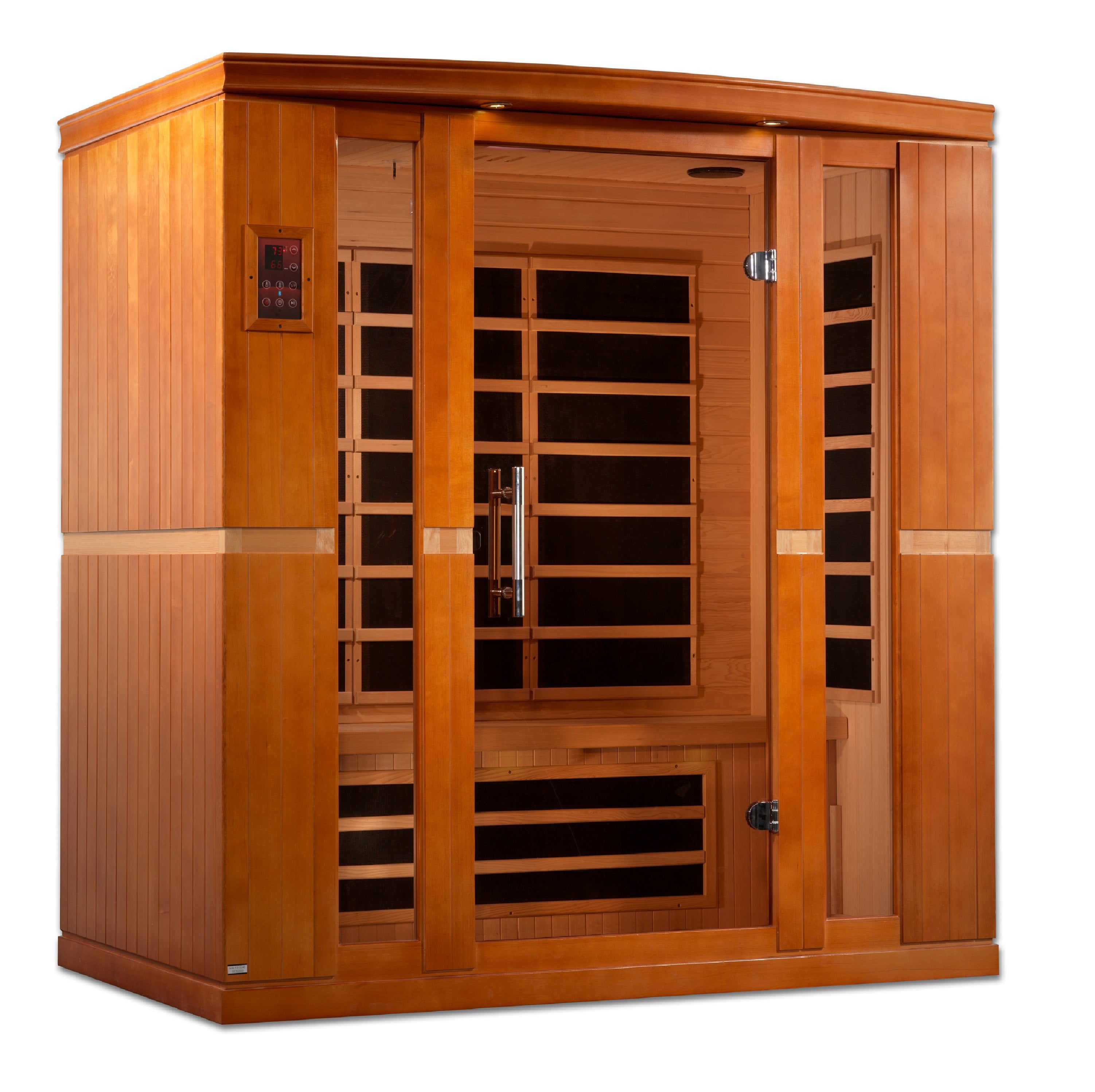 Dynamic Bergamo Elite 4-person Ultra Low EMF (Between 3-5MG) FAR Infrared Sauna (Canadian Hemlock)
