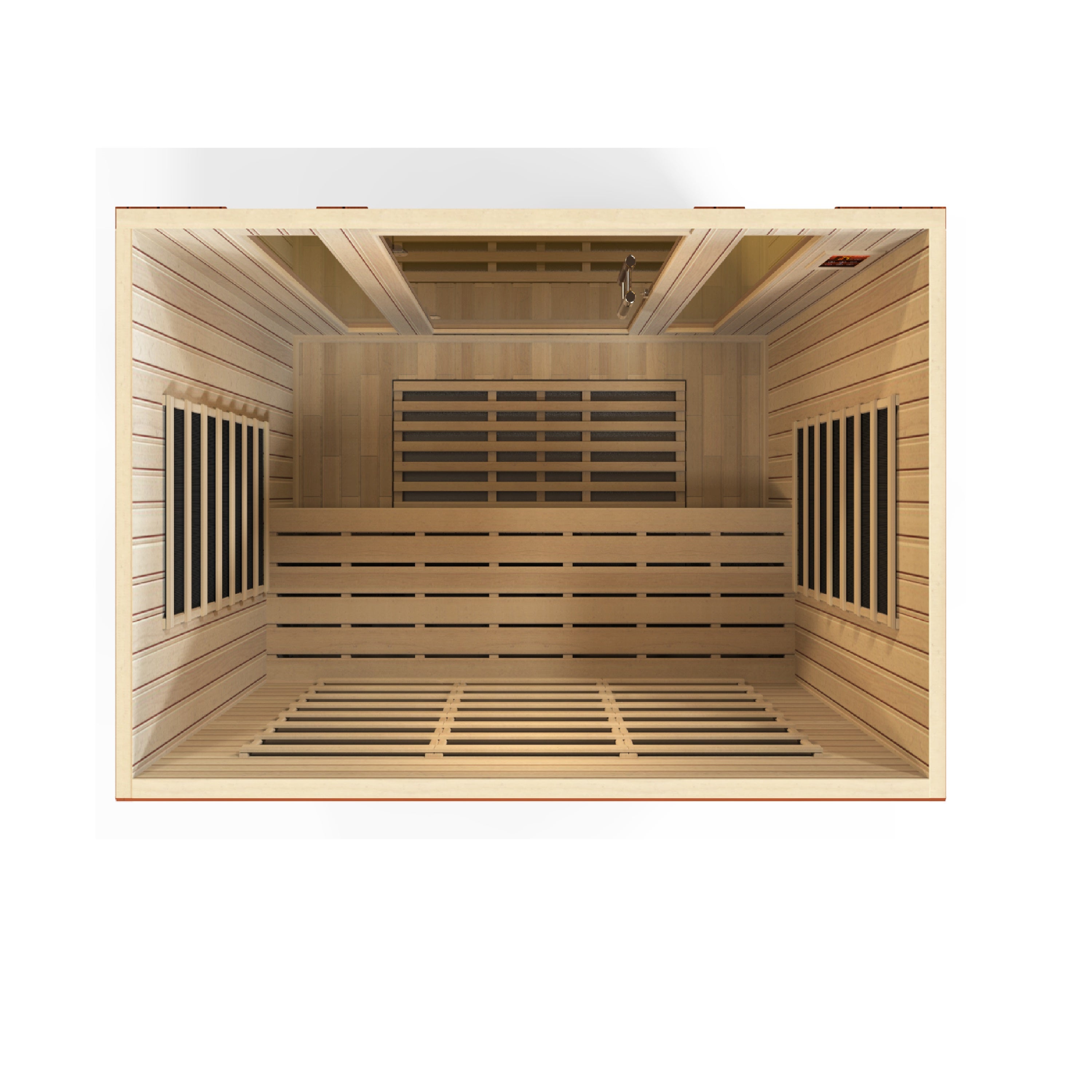 Dynamic Bergamo Elite 4-person Ultra Low EMF (Between 3-5MG) FAR Infrared Sauna (Canadian Hemlock)