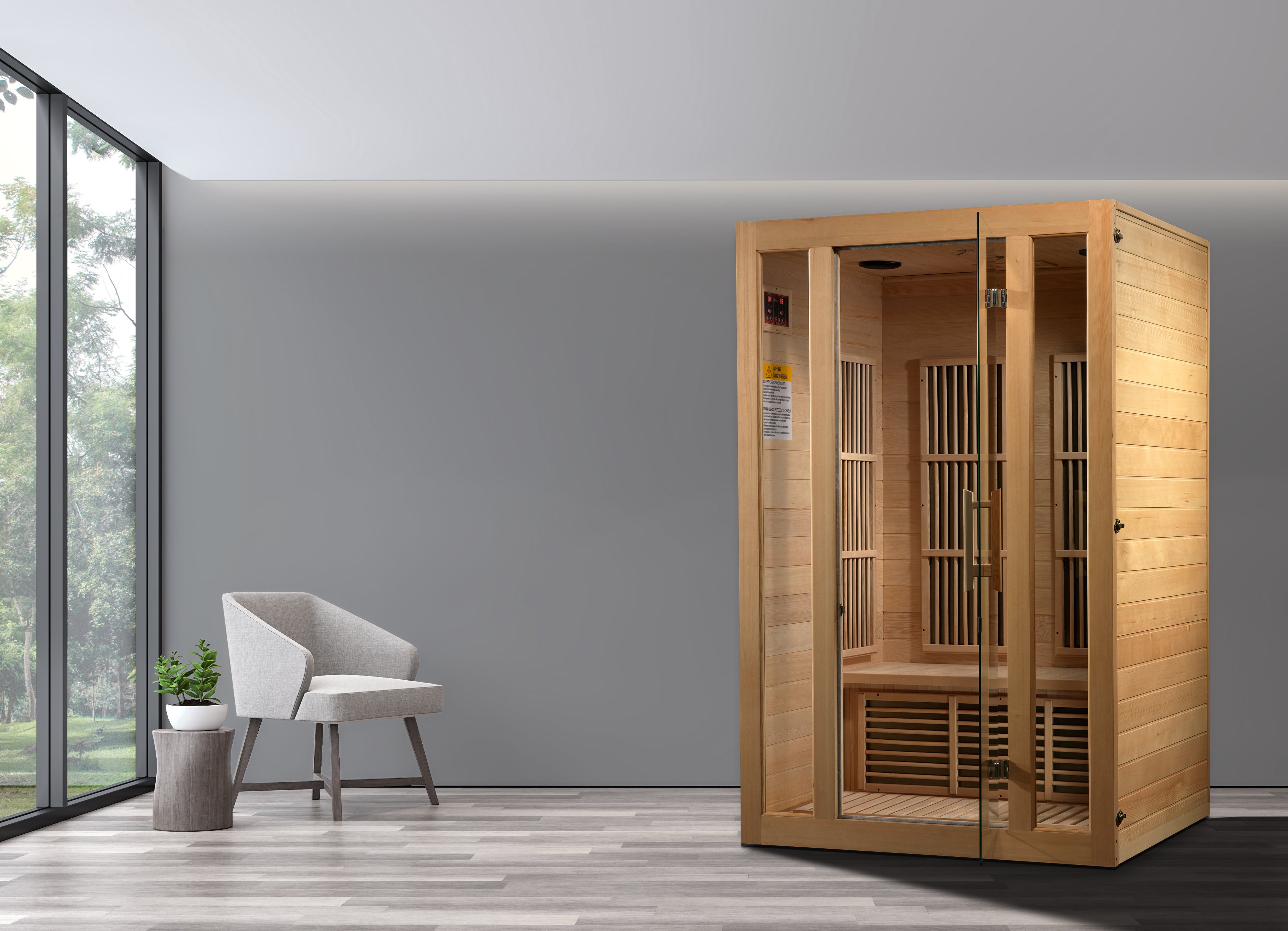 Maxxus Seattle 2-Person Near Zero EMF (Under 3MG) FAR Infrared Sauna (Canadian Hemlock)