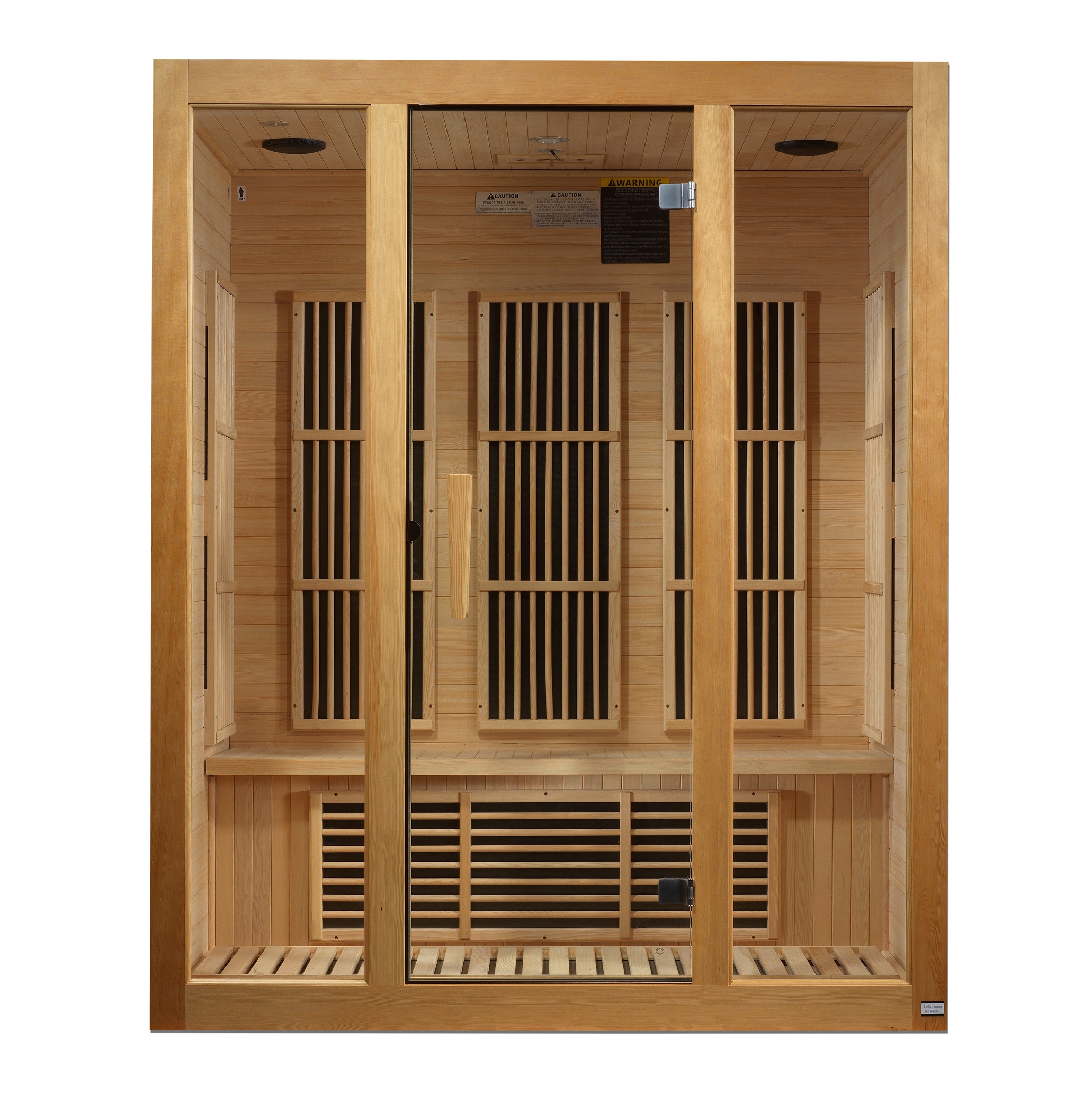 Maxxus Bellevue 3-Person Near Zero EMF (Under 3MG) FAR Infrared Sauna (Canadian Hemlock)