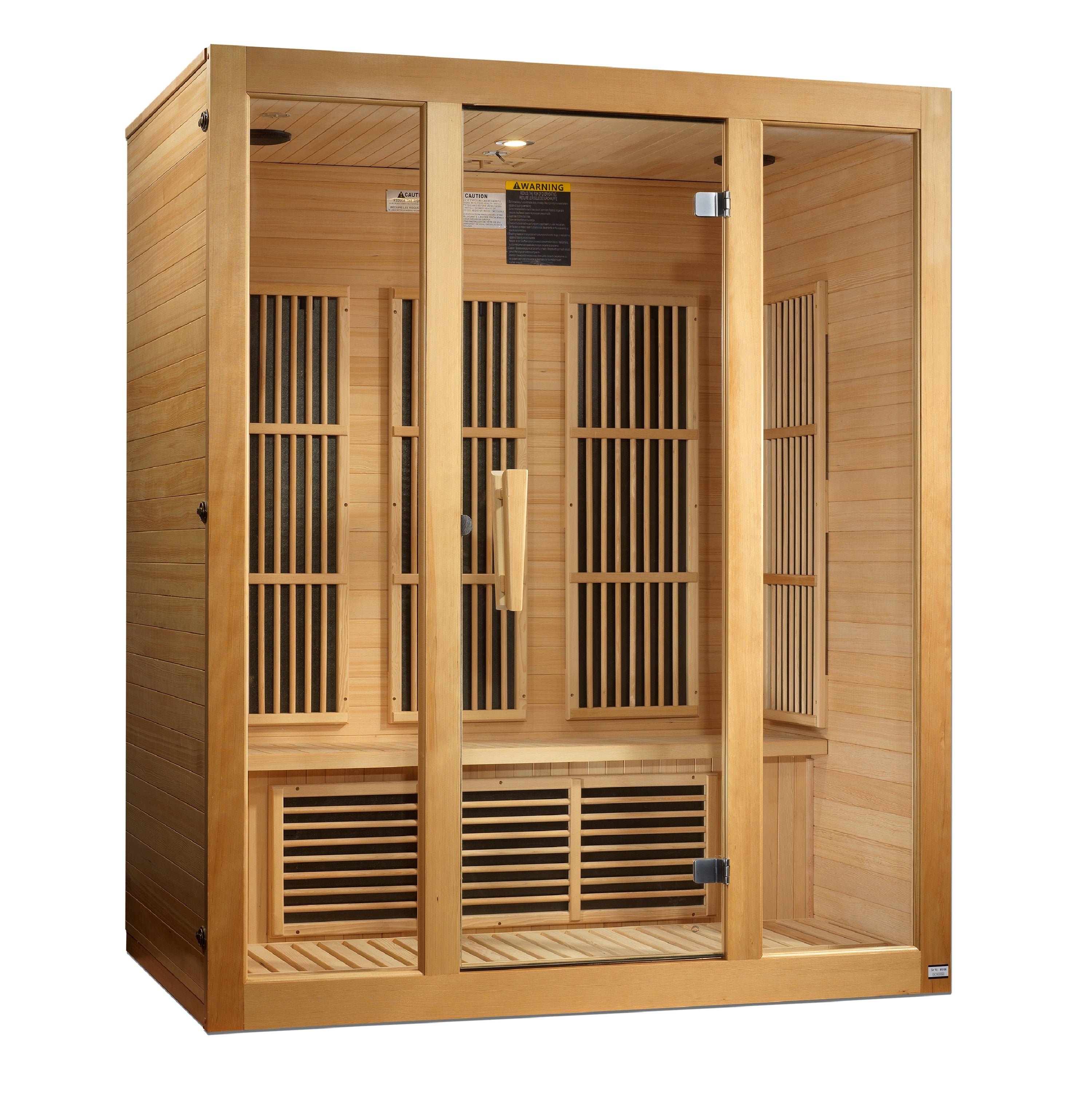 Maxxus Bellevue 3-Person Near Zero EMF (Under 3MG) FAR Infrared Sauna (Canadian Hemlock)