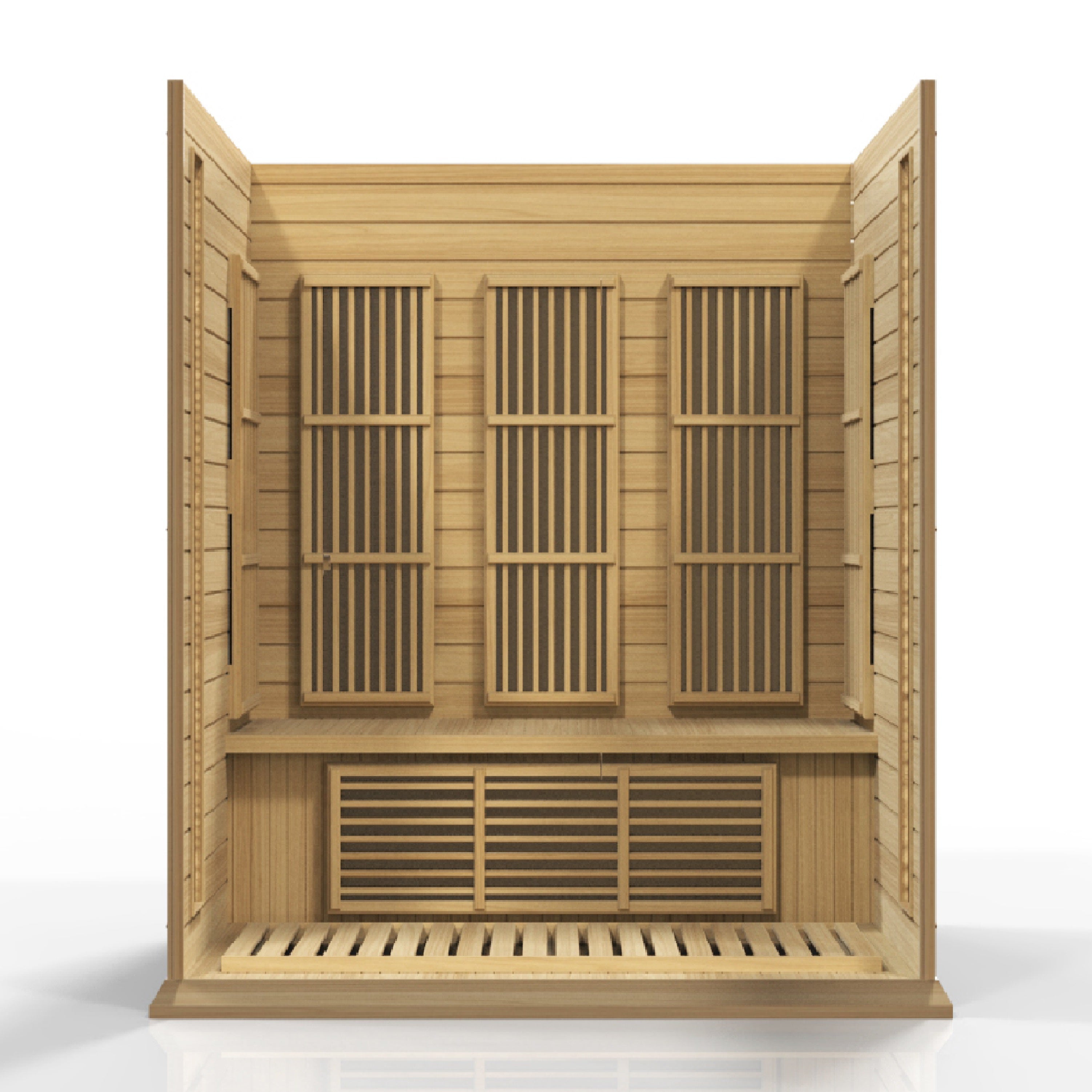 Maxxus 3-Person Near Zero EMF (Under 3MG) FAR Infrared Sauna (Canadian Red Cedar)
