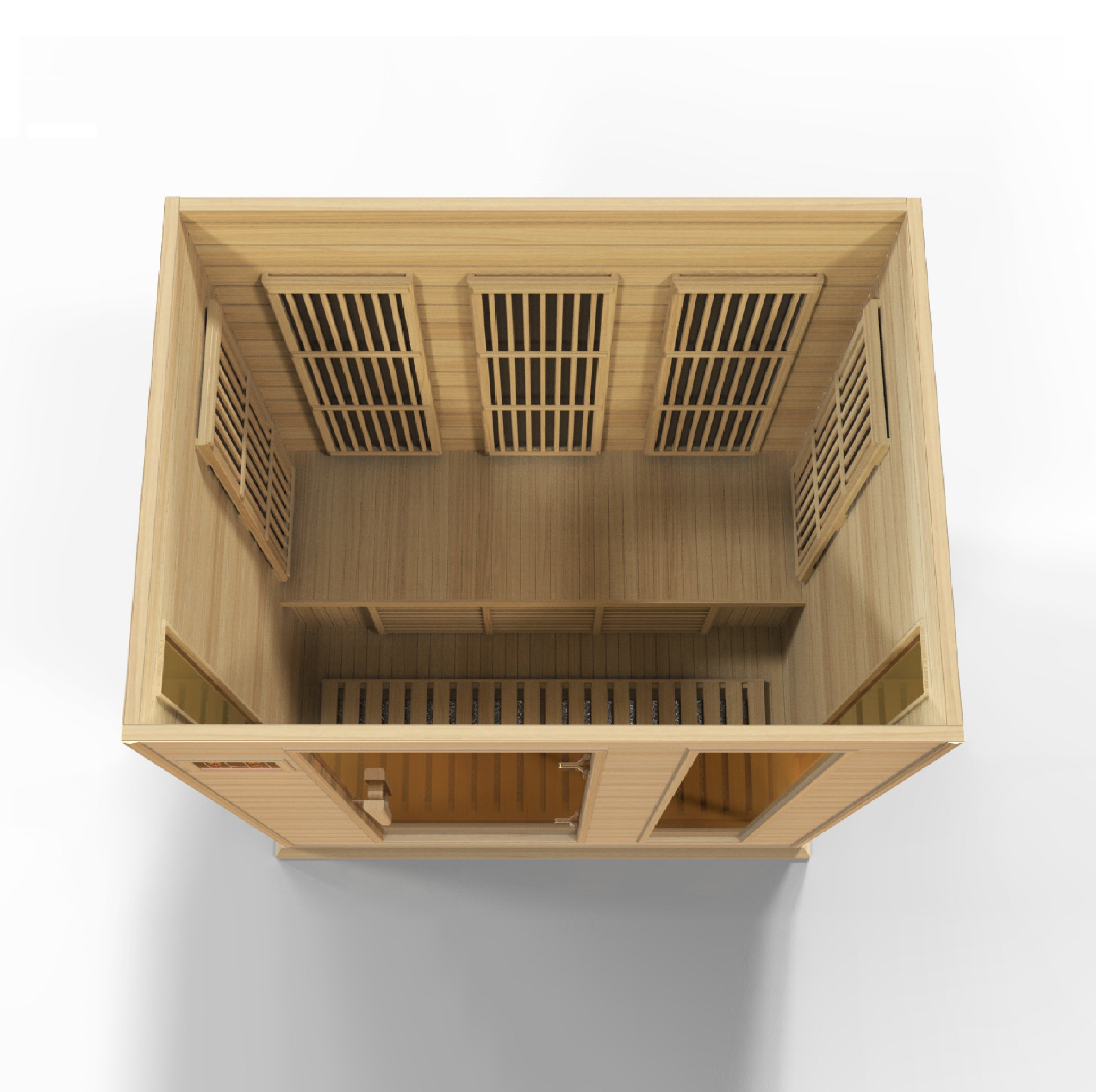 Maxxus 3-Person Near Zero EMF (Under 3MG) FAR Infrared Sauna (Canadian Red Cedar)