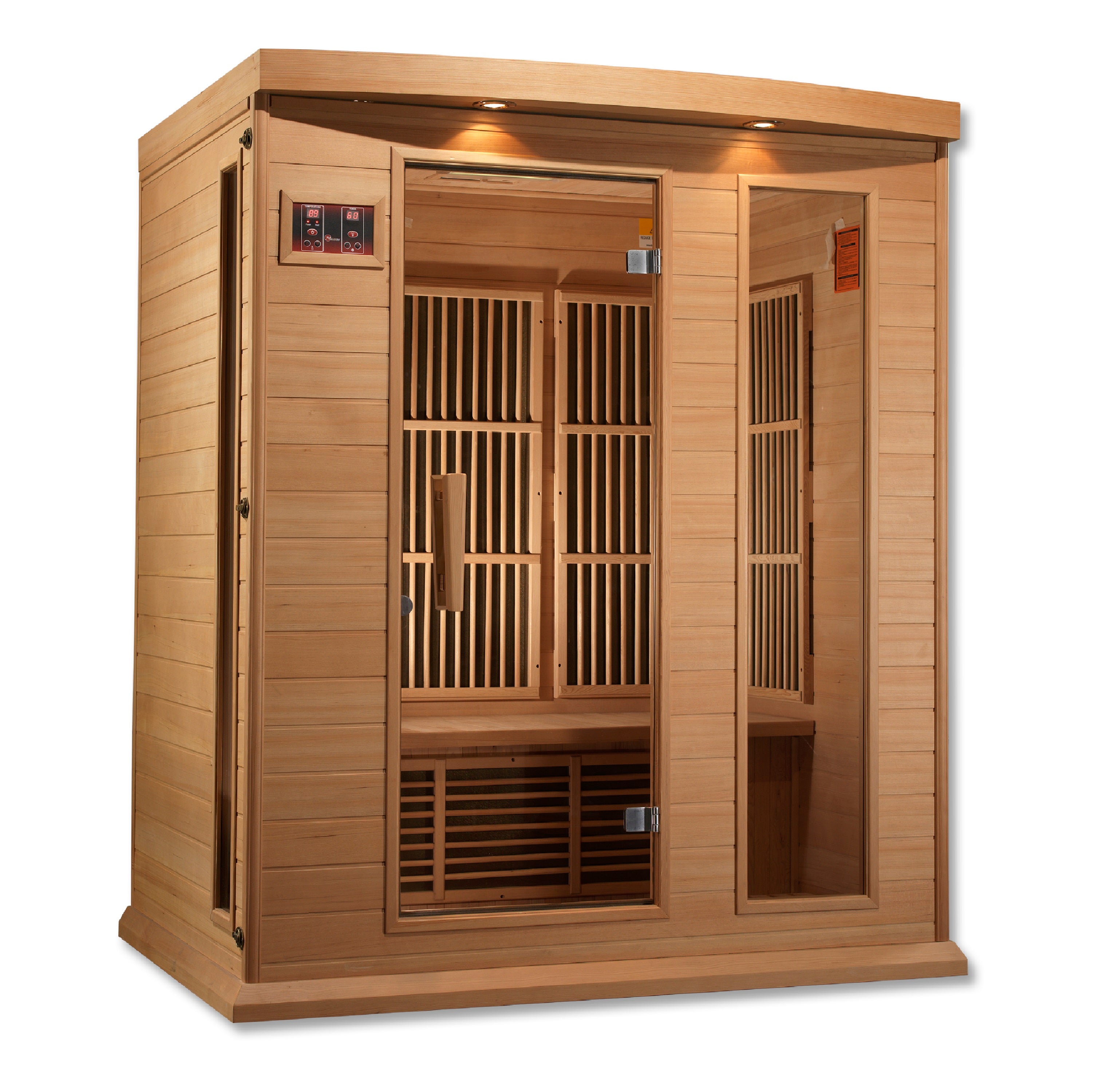 Maxxus 3-Person Near Zero EMF (Under 3MG) FAR Infrared Sauna (Canadian Red Cedar)