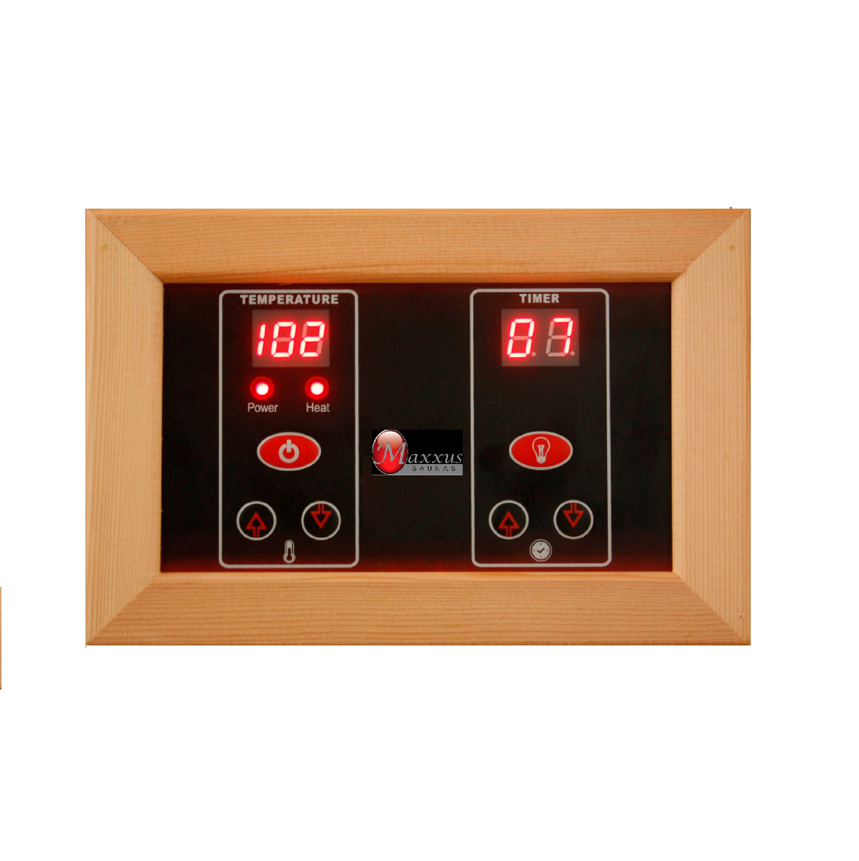 Maxxus Bellevue 3-Person Near Zero EMF (Under 3MG) FAR Infrared Sauna (Canadian Hemlock)